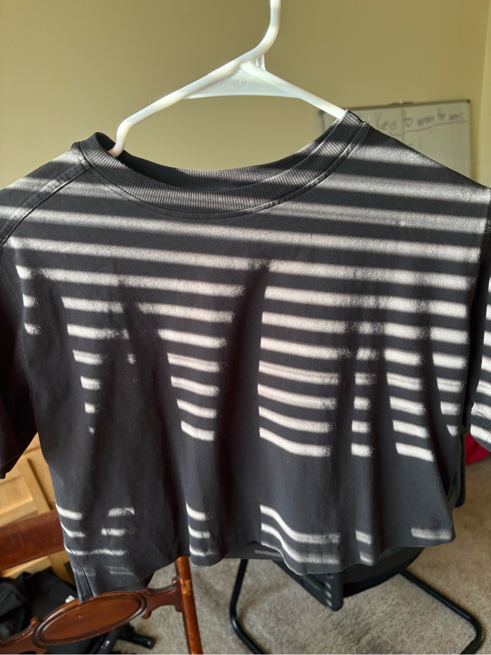 Black Cropped Lululemon Tee